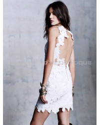 Saylor Jessa White Lace Dress
